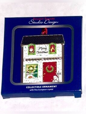 2024 Regent Square Christmas Ornament Fine European Crystal Studio Design